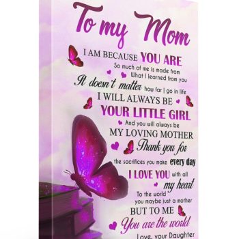 Butterflies Mom Canvas
