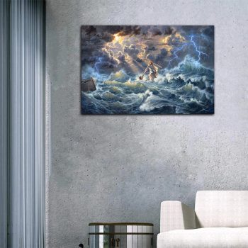 Jesus Calms The Storm Canvas