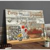 Everyday Is A New Beginning Take A Deep Breath Smile And Start Again Farmhouse Wall Art Decor Canvas
