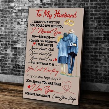 To My Husband Canvas