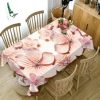 3D Embossed Pink Flower Tablecloth Flower Pattern Table Decor Home Decor