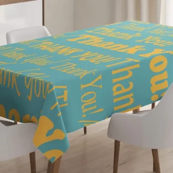 Appreciation Artwork Text 3D Printed Tablecloth Table Decor Home Decor