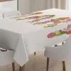 Blooming Flower Letters 3D Printed Tablecloth Table Decor Home Decor
