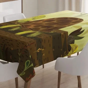 Cartoon Woodland Design 3D Printed Tablecloth Table Decor Home Decor