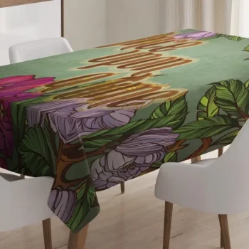 Caterpillar Flower 3D Printed Tablecloth Table Decor Home Decor