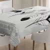 Doodle Triangle 3D Printed Tablecloth Table Decor Home Decor
