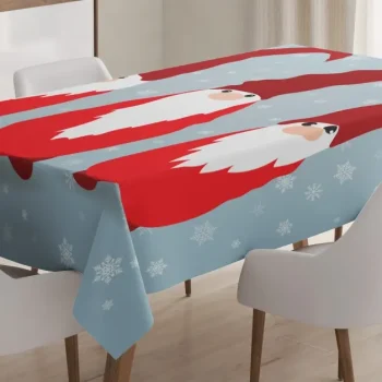 Elves In Santa Clothes Xmas 3D Printed Tablecloth Table Decor Home Decor