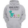 Grandmasaurus And Kids Personalized Hoodie Sweatshirt