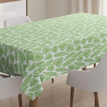 Hawaii Jungle Leaves Arcadia 3D Printed Tablecloth Table Decor Home Decor