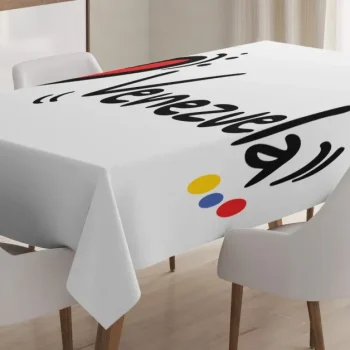 I Love Venezuela Wording 3D Printed Tablecloth Table Decor Home Decor
