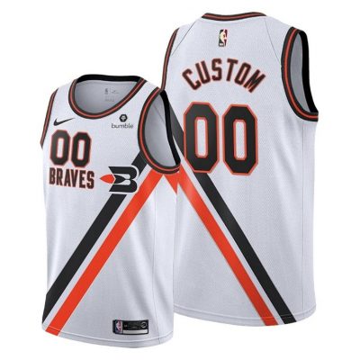 Men Custom LA Clippers 2019-20 Classic Edition White Jersey
