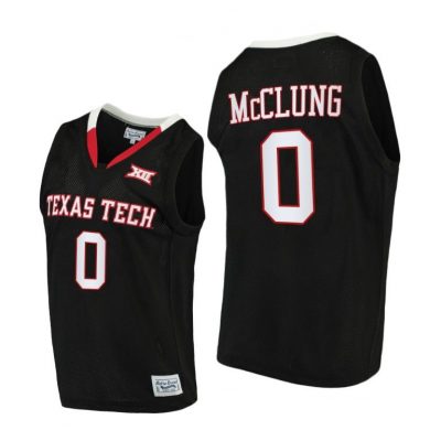 Men Texas Tech Red Raiders Mac McClung #0 Black Alumni Limited 2020-21 Jersey