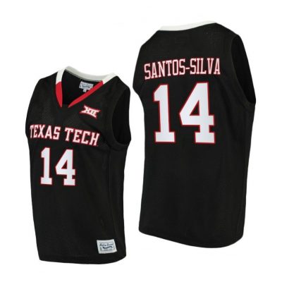 Men Texas Tech Red Raiders Marcus Santos-Silva #14 Black Alumni Limited 2020-21 Jersey