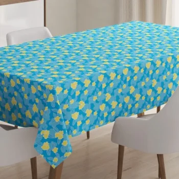 Plumeria Frangipani Spring 3D Printed Tablecloth Table Decor Home Decor