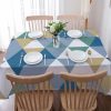 Simple Geometric Triangle Pattern Modern Kitchen Dining Room Rectangle Tablecloth Table Decor Home Decor
