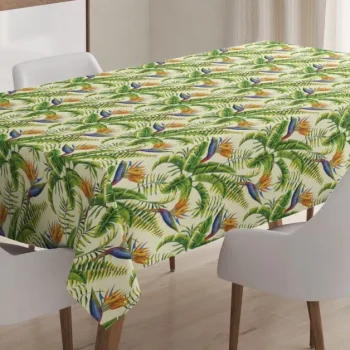 Wilderness Herbs In Jungle 3D Printed Tablecloth Table Decor Home Decor