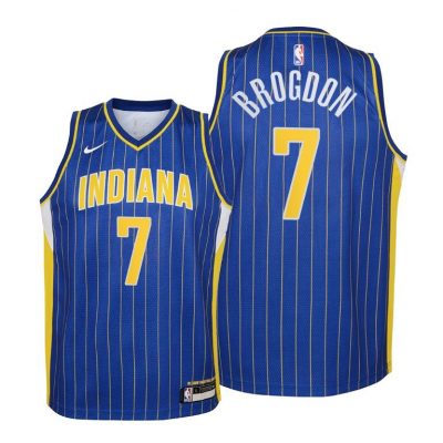 Youth Pacers Malcolm Brogdon #7 City Edition 2020-21 Blue Jersey