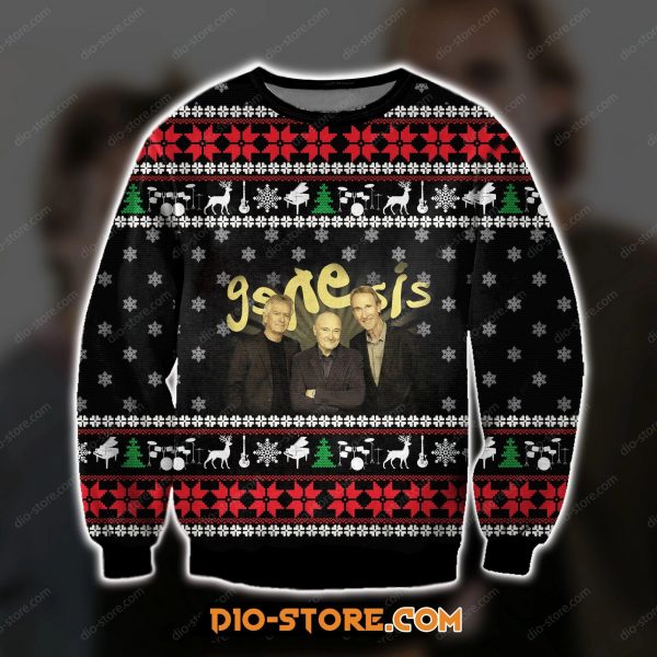 3D All Over Print Knitting Pattern Genesis Ugly Christmas Sweatshirt