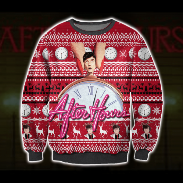 3D All Over Printed After Hours Ugly Christmas Sweatshirt