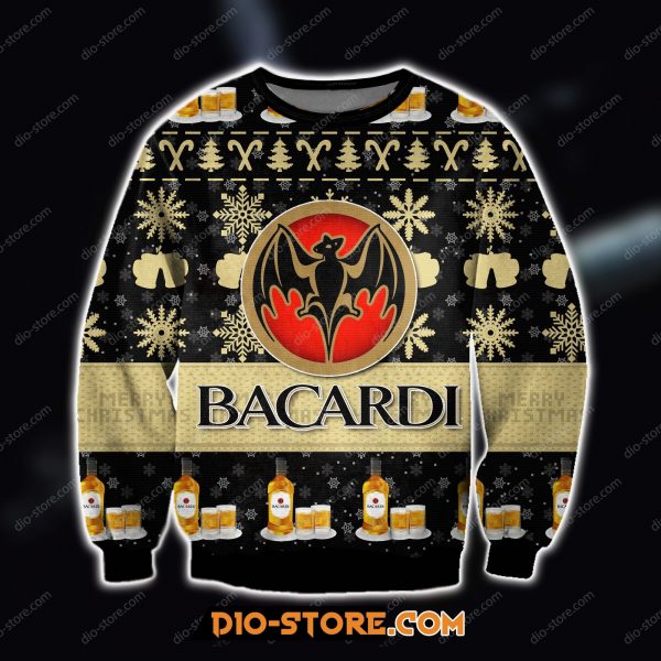 3D All Over Printed Bacardi Ugly Christmas Sweatshirt