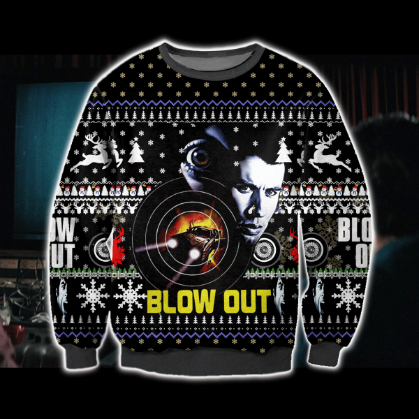 3D All Over Printed Blow Out Christmas Sweatshirt