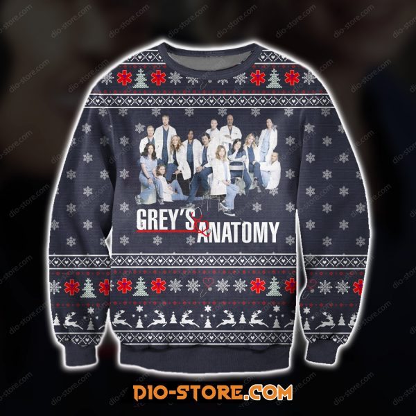 3D All Over Printed Grey'S Anatomy Ugly Christmas Sweatshirt