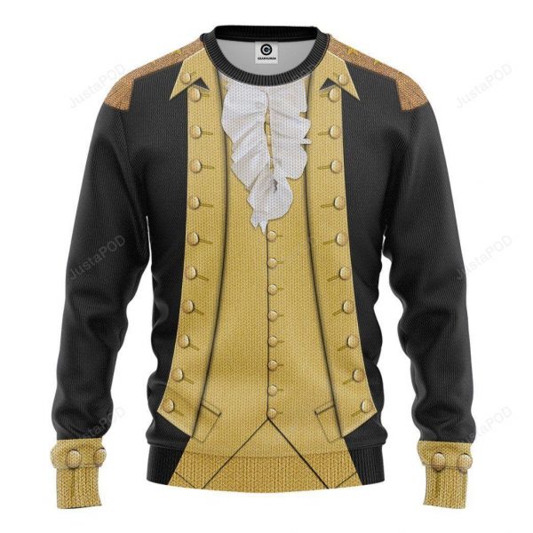 3D George Washington Sweatshirt Christmas Sweaters
