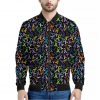 All Cancer Awareness Pattern Print Bomber Jacket