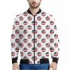American Circle Flag Pattern Print Bomber Jacket