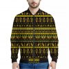 Ancient Egyptian Pattern Print Bomber Jacket