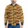 Australian Aboriginal Pattern Print Bomber Jacket