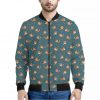 Baby Fox Pattern Print Bomber Jacket