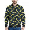 Banana Fruit Pattern Print Bomber Jacket