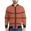 Basketball Ball Texture Print Bomber Jacket
