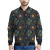 Bohemian Owl Pattern Print Bomber Jacket