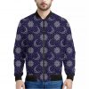 Boho Sun And Moon Pattern Print Bomber Jacket