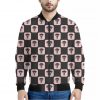 Caduceus Pattern Print Bomber Jacket