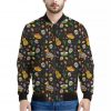 Cartoon Cinco de Mayo Pattern Print Bomber Jacket