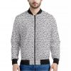 Cartoon Koala Pattern Print Bomber Jacket