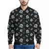Cartoon Mummy Pattern Print Bomber Jacket