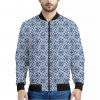 Chinese Luck Symbol Pattern Print Bomber Jacket