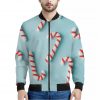 Christmas Candy Candies Pattern Print Bomber Jacket
