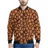 Christmas Cookies Pattern Print Bomber Jacket