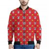 Christmas French Bulldog Santa Print Bomber Jacket