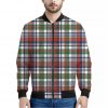 Christmas Madras Plaid Print Bomber Jacket