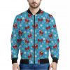 Christmas Party Knitted Pattern Print Bomber Jacket