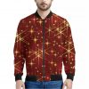 Christmas Sparkle Print Bomber Jacket