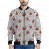 Christmas Winter Holiday Pattern Print Bomber Jacket