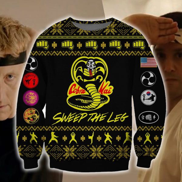 Cobra Kai 3D All Over Printed Ugly Christmas Sweatshirt