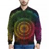 Coloful Mandala Print Bomber Jacket
